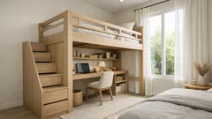 Tempat tidur tingkat minimalis untuk kamar sempit: 8 inspirasi dan tips aman