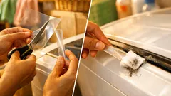 Sulap map plastik bening jadi alat pembersih celah sempit, praktis tanpa beli baru