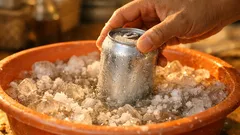 Trik es dan garam: dinginkan minuman kaleng dalam 1 menit tanpa freezer