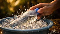 Trik 30 detik bikin minuman cepat dingin pakai es batu, tanpa kulkas