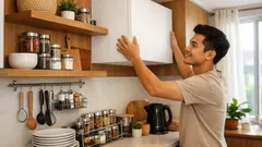 9 model rak dapur minimalis untuk dapur kecil yang rapi dan mudah dijangkau