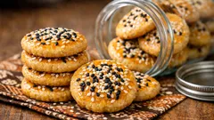 Resep Chui Kao So kue kering Medan yang renyah dan wangi wijen, tanpa kacang