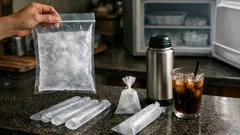 Trik bikin es batu tanpa cetakan pakai kantong zip, praktis untuk freezer kecil