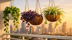 10 tanaman hias gantung yang tahan cuaca tropis, cocok untuk teras dan balkon