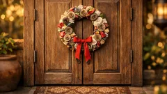 DIY wreath Natal dari barang bekas: 12 ide hiasan pintu yang mudah dan estetik
