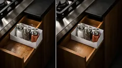 Trik rapiin laci samping kompor pakai 2 kertas A4, murah dan gampang diganti