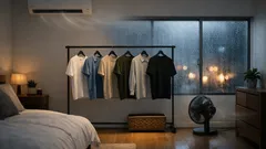 Trik jarak 15 cm agar cucian cepat kering di dalam rumah saat musim hujan