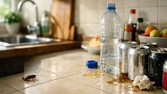 Kecoa masih muncul? bisa jadi karena sisa minuman di botol plastik dan kaleng yang kamu biarkan