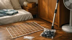 Cara bikin rak gantung beroda dari wire net, hemat ruang untuk kamar kecil