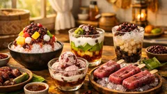 5 variasi takjil kacang merah yang manis-segar, dari patbingsu sampai es stik