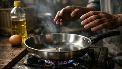 Cara bikin wajan baru tidak lengket: trik panas dulu baru minyak
