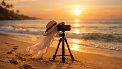 11 pose foto pantai yang mudah ditiru biar hasilnya nggak monoton