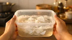 Cara membersihkan wadah plastik berminyak tanpa spons, cuma pakai sabun dan tisu