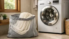 Trik lipat kipas sebelum cuci gorden di mesin, hasilnya lebih rapi dan minim kusut