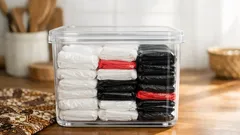 Trik lipat kantong plastik jadi kotak, rapi dan hemat tempat di laci dapur