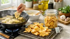 Rahasia keripik tempe tetap renyah meski dicelup kuah soto